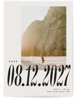 Big bold date Save The Date Cards