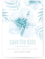 Tropical Hibiscus Save The Date Cards