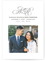 Elegant Initials Save The Date Cards