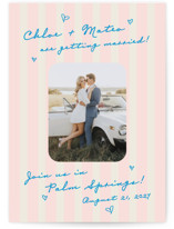 The Right Stripes Save The Date Cards