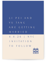 two toned Save The Date Cards