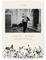 botanical base Save The Date Cards