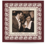Vintage doily Save The Date Cards