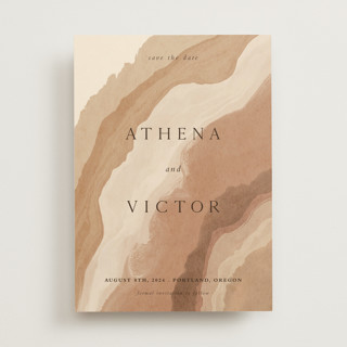 Rustic Abstract Save The Date Cards