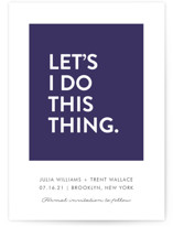 Let's I Do This Thing Save The Date Cards