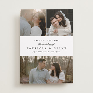 Classic Trio Save The Date Cards