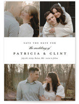 Classic Trio Save The Date Cards