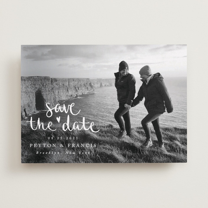 Lovely couple Save The Date Cards by Claudia Orengo Minted