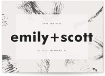 Brush Strokes Save The Date Cards