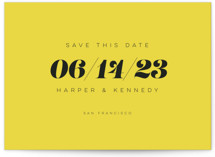 Bold Simplicity Save The Date Cards