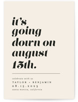 Party Down Save The Date Cards