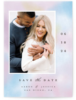 Rainbow Haze Grand Save The Date Cards