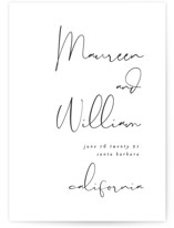 A few words Grand Save The Date Cards