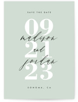type on type Grand Save The Date Cards