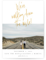 Down the Aisle Grand Save The Date Cards