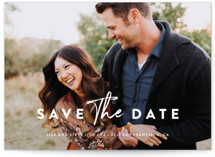 modern classic Grand Save The Date Cards