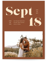 Bold Print Grand Save The Date Cards