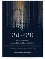 Crystal Curtain Grand Save The Date Cards