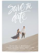 Lovely Brush Grand Save The Date Cards
