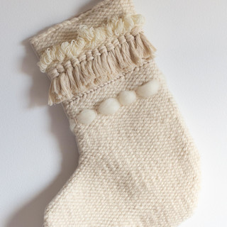 Woven Stocking | Loops, Fringe, + Dots Stockings