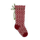Red Patterned Stocking Stockings