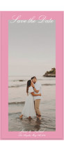 Color Frame Tall Save the Date Cards