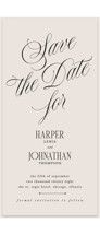Tall Save the Date Cards