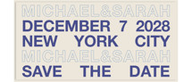 Tall Save the Date Cards