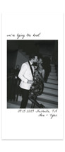 Polaroid Tall Save the Date Cards