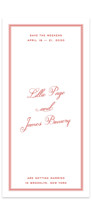 Coppola Tall Save the Date Cards
