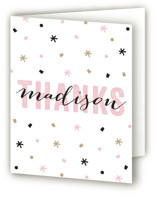 Confetti Sweet Sixteen Party Thank You Cards