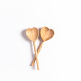 Heart Teaspoons S/2 Serving Utensils