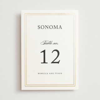 Eloquence Foil-Pressed Table Numbers