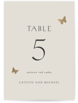dancing in the garden Foil-Pressed Table Numbers