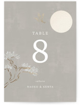 Asahi Foil-Pressed Table Numbers