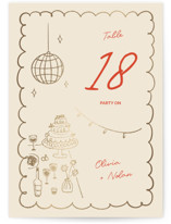 Party On! Foil-Pressed Table Numbers