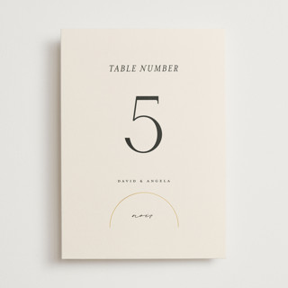 Modernist Monogram Foil-Pressed Table Numbers