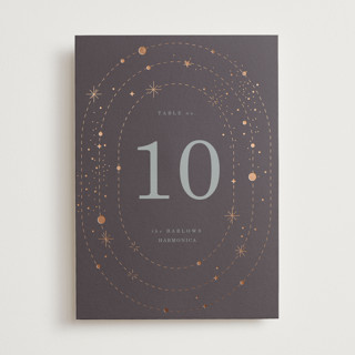 North Foil-Pressed Table Numbers