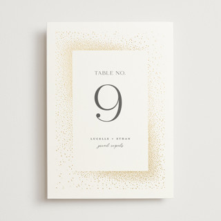 Flicker Foil-Pressed Table Numbers