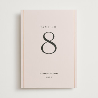 Deco Band Foil-Pressed Table Numbers