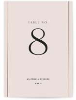 Deco Band Foil-Pressed Table Numbers