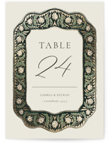 Frame Foil-Pressed Table Numbers