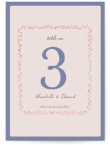 Together in Bloom Foil-Pressed Table Numbers