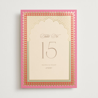 Mandapam Foil-Pressed Table Numbers