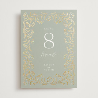 Riviera Foil-Pressed Table Numbers
