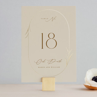 Cercle Foil-Pressed Table Numbers