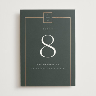 Elegant Station Foil-Pressed Table Numbers