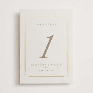 Illusion Foil-Pressed Table Numbers