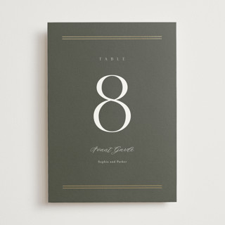 Perfect Pair Foil-Pressed Table Numbers