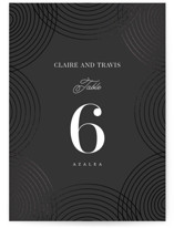 Interlocking Foil-Pressed Table Numbers